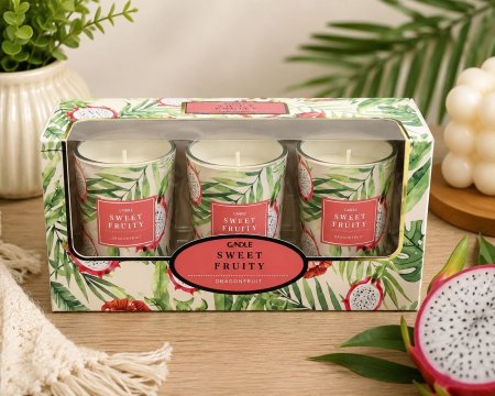 طقم شموع معطرة Sweet Fruity – Dragonfruit