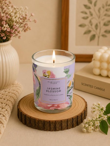 شمعة معطرة برائحة زهور الياسمين (Jasmine Blossom)