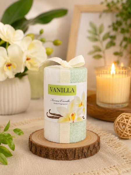 شمعة الفانيلا المعطرة