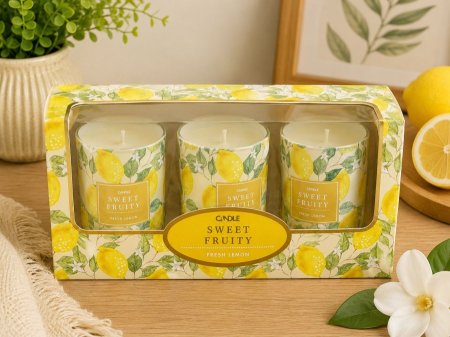 طقم شموع معطرة Sweet Fruity – Fresh Lemon
