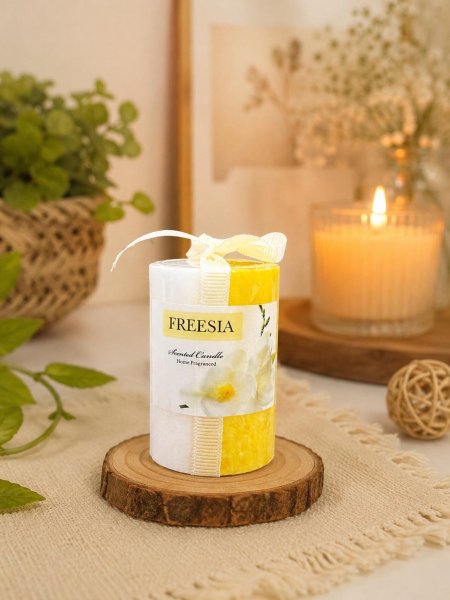 شمعة فريزيا المعطرة