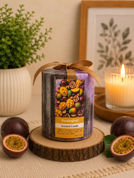 شمعة معطرة برائحة الباشن فروت (Passion Fruit)