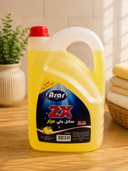 عرار 2X – سائل جلي بالليمون (4 لتر)