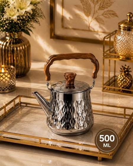 إبريق شاي ستانلس ستيل – سعة 500 مل