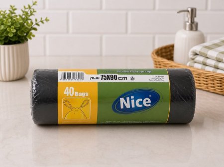 أكياس نفايات نايس برباط – 75×90 سم (40 كيس)