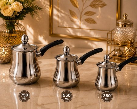 غلاية قهوة ستانلس ستيل – 3 أحجام