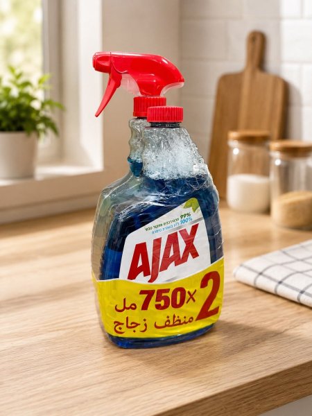منظف زجاج أجاكس – عبوة 2 × 750 مل