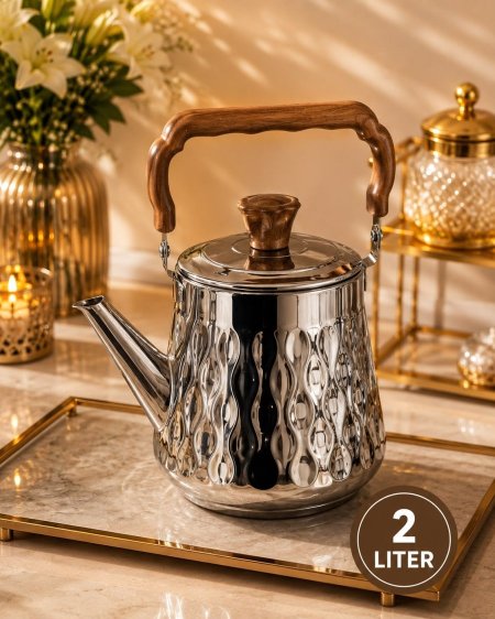 إبريق شاي ستانلس ستيل – سعة 2 لتر