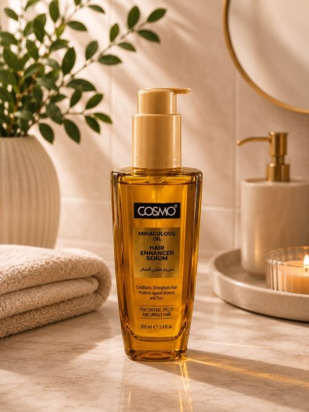 سيروم COSMO المحسن للشعر بزيت المعجزة – 100 مل