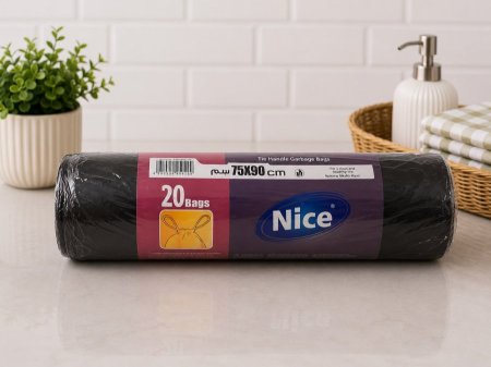أكياس نفايات نايس برباط – 75×90 سم (20 كيس)