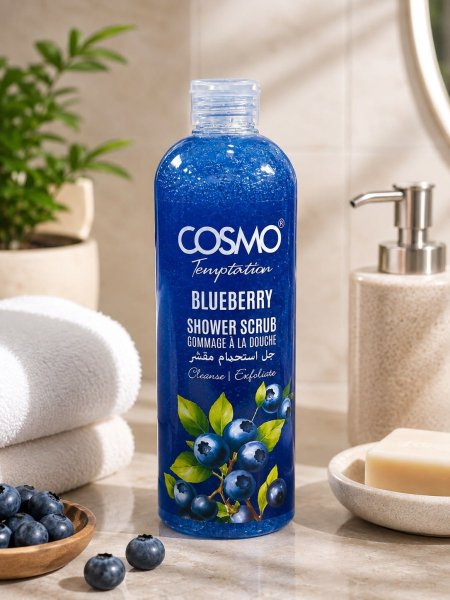 مقشر الاستحمام بالتوت الأزرق COSMO