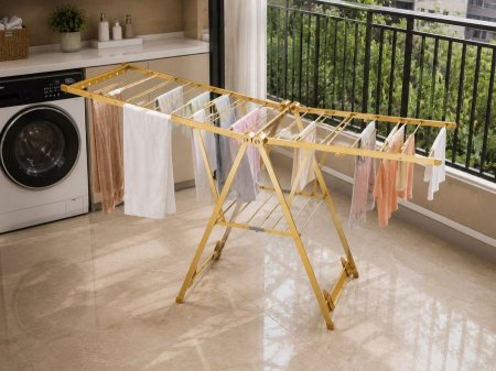 منشر غسيل ألمنيوم متين قابل للطي