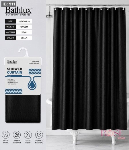 ستارة حمام Bathlux مقاومة للماء - الوان متعددة -